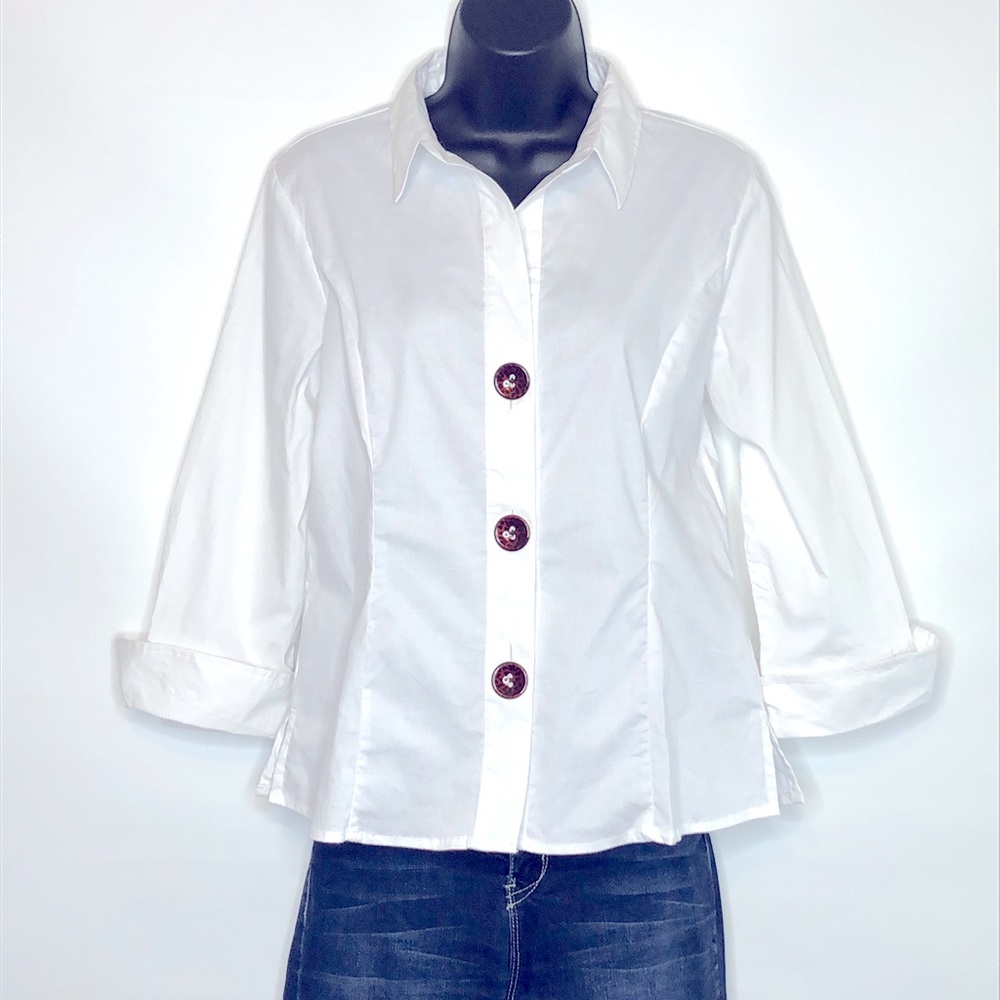 Melissa Paige Blouse with 3/4 Sleeves